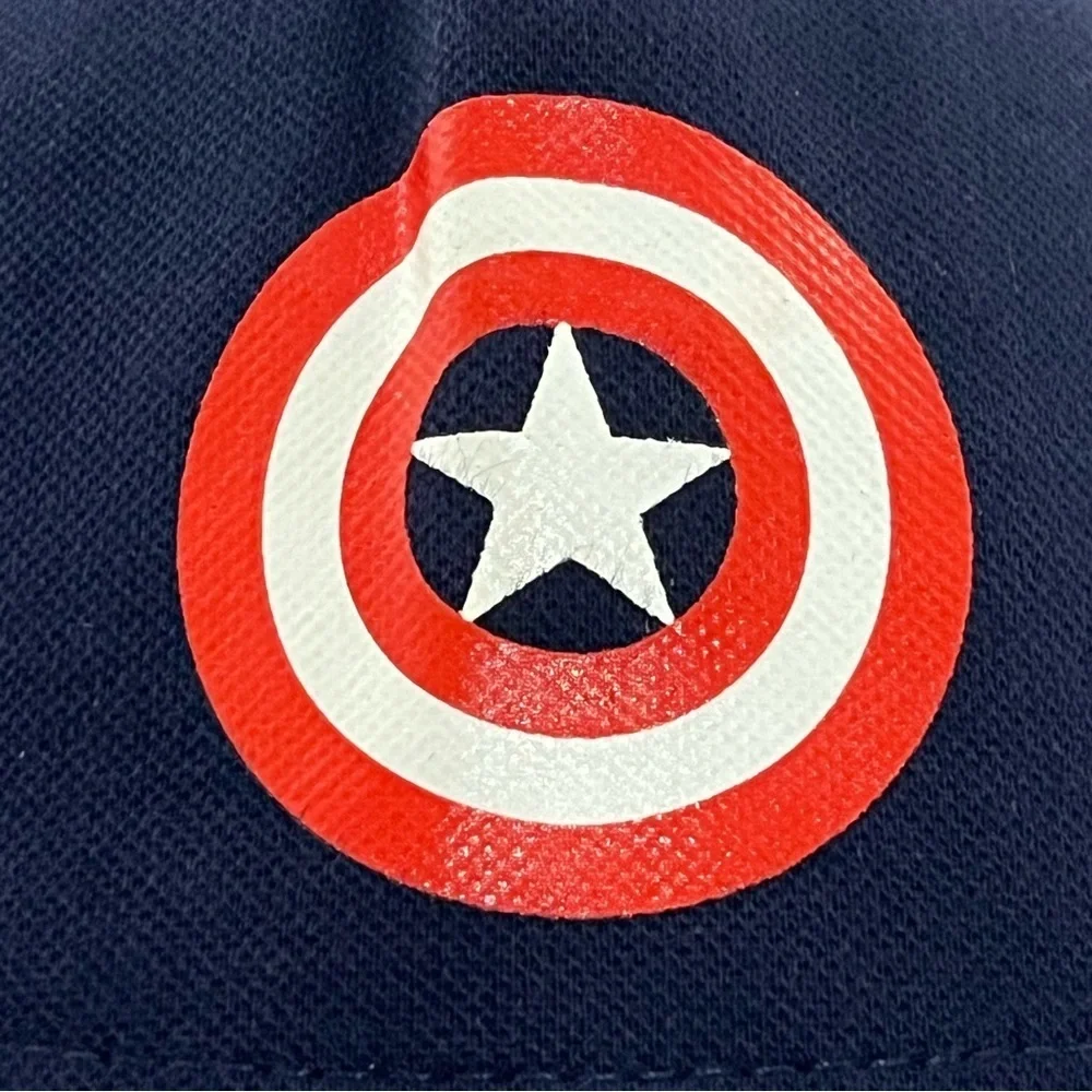 Marvel's Captain America Youth Adjustable Costume Hat - Navy and Red - Picture 3 of 16